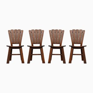 Mid-Century Wooden Dining Chairs, Set of 4-JRP-999166