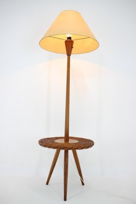 Mid-Century Wooden Floor Lamp by Jan Kalous for Uluv, 1950s-TZ-848554