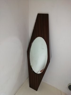 Mid-Century Wooden Mirror, Italy-HNE-1166291