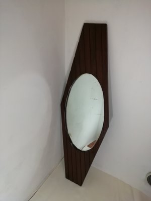 Mid-Century Wooden Mirror, Italy-HNE-1166291