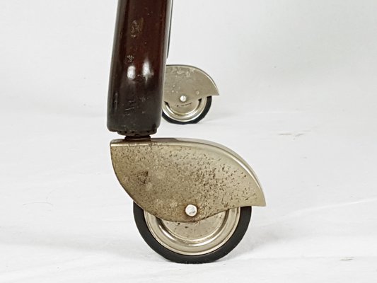 Mid-Century Wooden Model 701 Swivel Trolley by Ico Parisi for De Baggis, 1950s-RD-632892