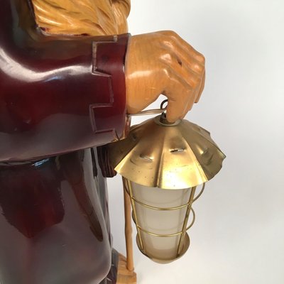 Mid-Century Wooden Monk Lamp by Aldo Tura for Macabo, Italy, 1950s-LYQ-1171800