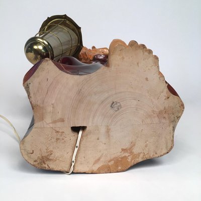 Mid-Century Wooden Monk Lamp by Aldo Tura for Macabo, Italy, 1950s-LYQ-1171800