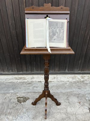 Mid-Century Wooden Revolving Lectern, 1940s-YST-2042068