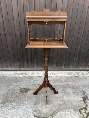 Mid-Century Wooden Revolving Lectern, 1940s-YST-2042068