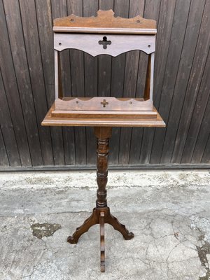 Mid-Century Wooden Revolving Lectern, 1940s-YST-2042068