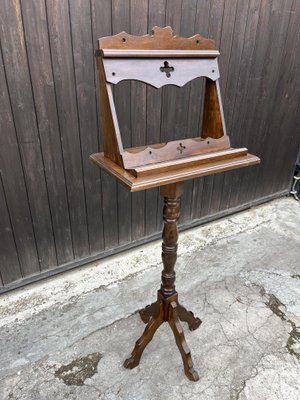 Mid-Century Wooden Revolving Lectern, 1940s-YST-2042068