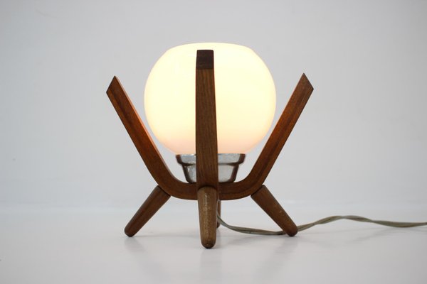 Mid-Century Wooden Rocket Table Lamps, 1970s, Set of 2-TZ-970503