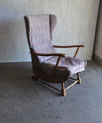 Mid-Century Wooden Rocking Chair, 1950s-OXJ-700778