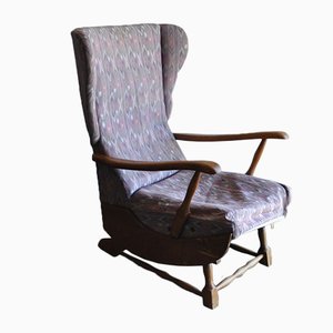 Mid-Century Wooden Rocking Chair, 1950s-OXJ-700778