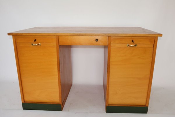 Mid-Century Wooden Roller Desk, 1960s-JWH-834862