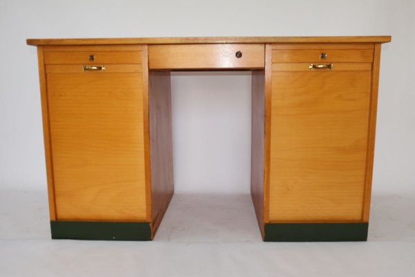 Mid-Century Wooden Roller Desk, 1960s-JWH-834862