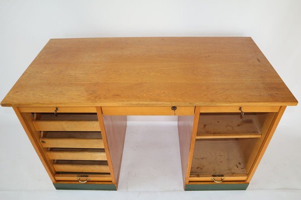 Mid-Century Wooden Roller Desk, 1960s-JWH-834862