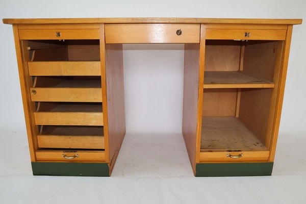 Mid-Century Wooden Roller Desk, 1960s-JWH-834862