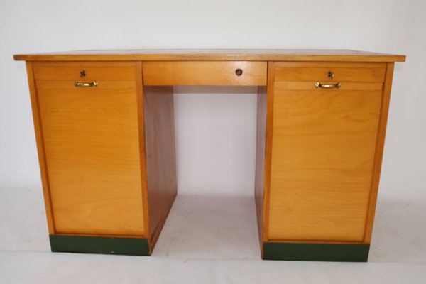 Mid-Century Wooden Roller Desk, 1960s-JWH-834862