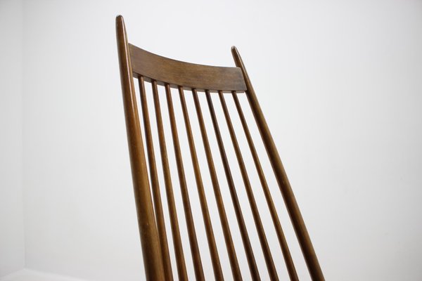 Mid-Century Wooden Scandinavian Style Rocking Chair, 1960s-TZ-848550