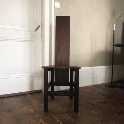 Mid-Century Wooden Side Chair, 1950s-NTQ-576333