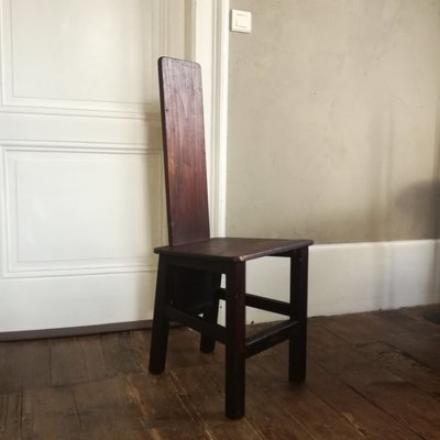 Mid-Century Wooden Side Chair, 1950s-NTQ-576333