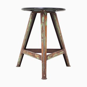 Mid-Century Wooden Stool, 1950s-TZ-970530