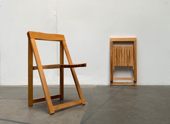 Mid-Century Wooden Trieste Folding Chairs by Aldo Jacober, 1960s, Set of 2-UAH-1449750