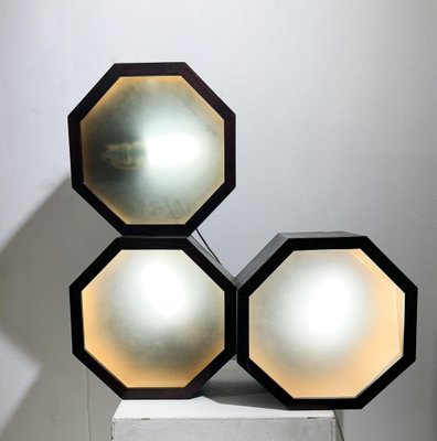 Mid-Century Wooden Wall / Ceiling Light, Italy, 1960s-FGA-1798531