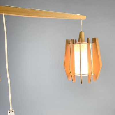 Mid-Century Wooden Wall Lamp from Drevo Humpolec, Czechoslovakia, 1960s-TZ-798006