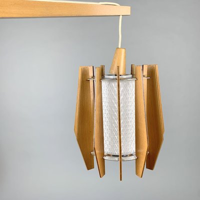 Mid-Century Wooden Wall Lamp from Drevo Humpolec, Czechoslovakia, 1960s-TZ-798006