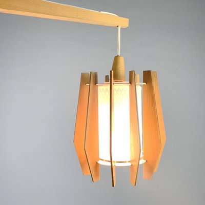 Mid-Century Wooden Wall Lamp from Drevo Humpolec, Czechoslovakia, 1960s-TZ-798006