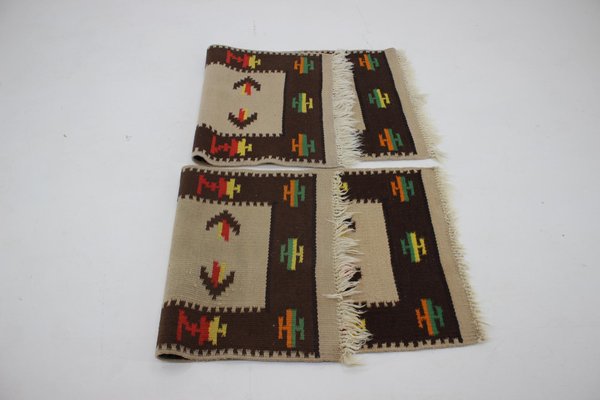 Mid-Century Wool Kilim Rugs, 1960s, Set of 2-TZ-919104