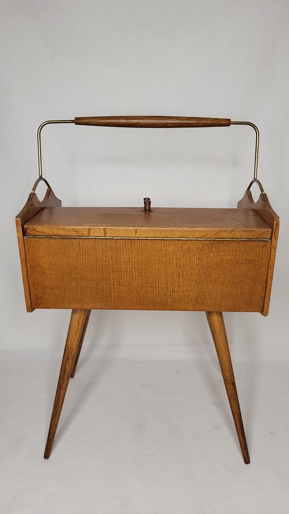 Mid-Century Worker Side Table, 1950s