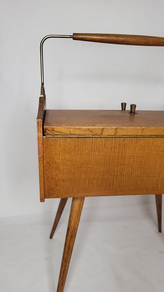 Mid-Century Worker Side Table, 1950s