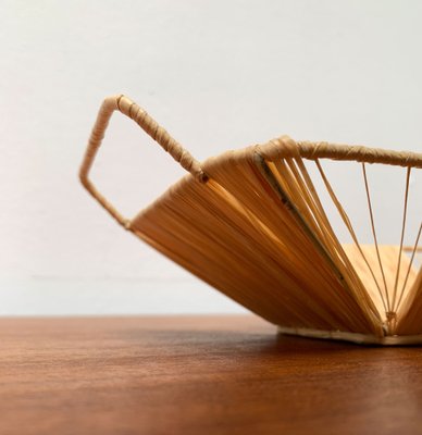 Mid-Century Woven Basket Tray Bowl-UAH-1189896