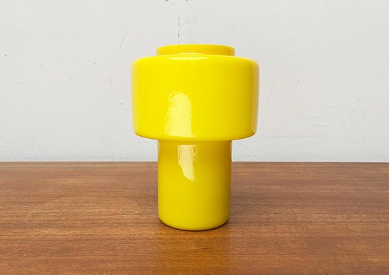 Mid-Century Yellow Glass Model 120 Table Lamp by Uno & Östen Kristiansson for Luxus, Vittsjö, Sweden, 1950s-UAH-1731887