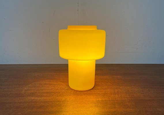 Mid-Century Yellow Glass Model 120 Table Lamp by Uno & Östen Kristiansson for Luxus, Vittsjö, Sweden, 1950s-UAH-1731887