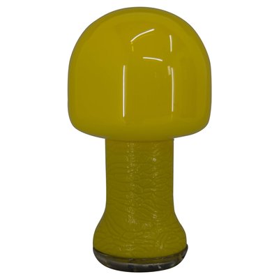 Mid-Century Yellow Glass Table Lamp, Germany, 1970s-TZ-1330955