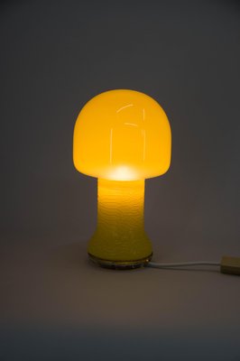 Mid-Century Yellow Glass Table Lamp, Germany, 1970s-TZ-1330955