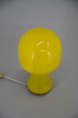 Mid-Century Yellow Glass Table Lamp, Germany, 1970s-TZ-1330955