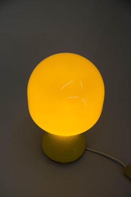 Mid-Century Yellow Glass Table Lamp, Germany, 1970s-TZ-1330955