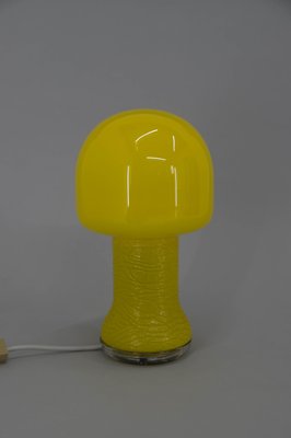 Mid-Century Yellow Glass Table Lamp, Germany, 1970s-TZ-1330955