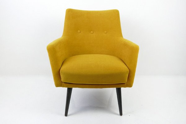 Mid-Century Yellow Lounge Chair, 1960s-HDN-1732860