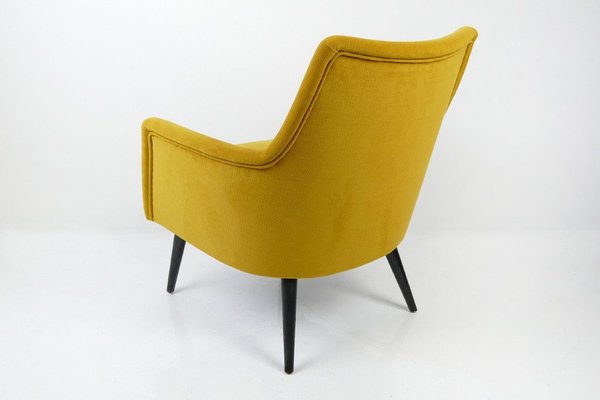 Mid-Century Yellow Lounge Chair, 1960s-HDN-1732860