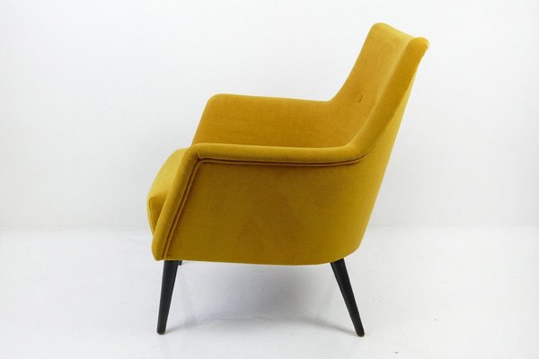 Mid-Century Yellow Lounge Chair, 1960s-HDN-1732860