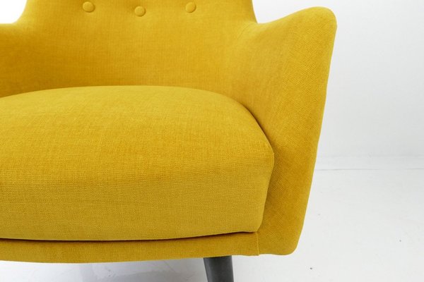 Mid-Century Yellow Lounge Chair, 1960s-HDN-1732860