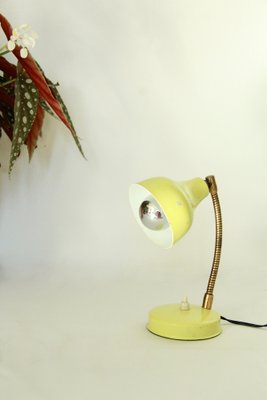 Mid-Century Yellow Table Lamp, Italy, 1950s-HUY-1748919