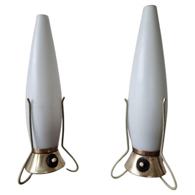 Mid-Century Zukov Rocket Table Lamps, 1960s, Set of 2-TZ-1162542