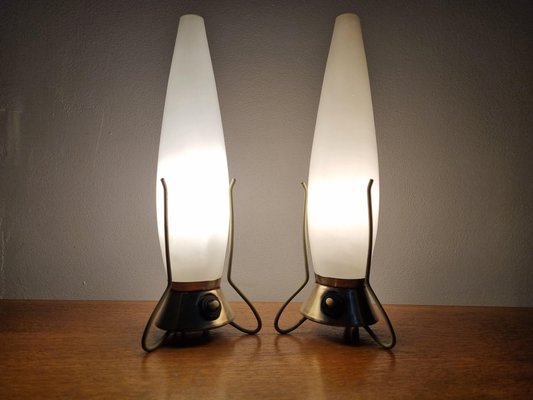 Mid-Century Zukov Rocket Table Lamps, 1960s, Set of 2-TZ-1162542