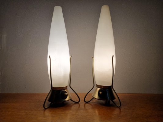 Mid-Century Zukov Rocket Table Lamps, 1960s, Set of 2-TZ-1162542