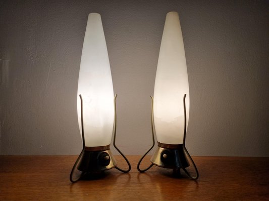 Mid-Century Zukov Rocket Table Lamps, 1960s, Set of 2-TZ-1162542