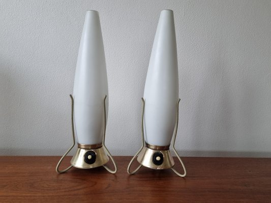 Mid-Century Zukov Rocket Table Lamps, 1960s, Set of 2-TZ-1162542