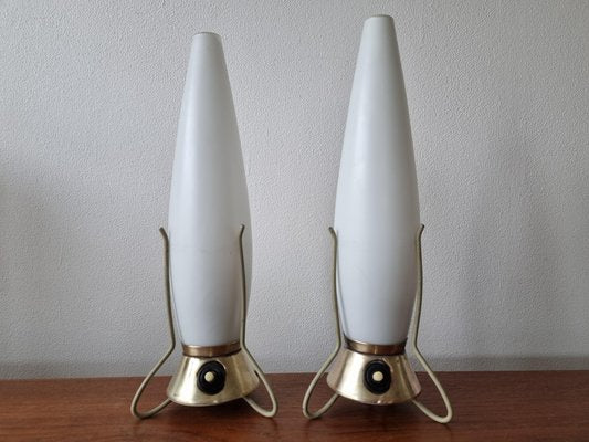 Mid-Century Zukov Rocket Table Lamps, 1960s, Set of 2-TZ-1162542